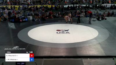 113 lbs Rnd Of 256 - Kayden Maynard, WV vs Marcus Malone, IN