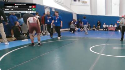 126 lbs Champ. Round 1 - Mason Jakob, Dobyns Bennett vs Alex Cuic, New Kent