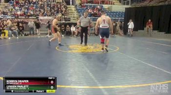 220 lbs Semis & 1st Wb (8 Team) - Korbyn Draper, W1-Williston vs Lykken Parlett, W3-Bismarck Century