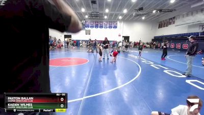 95 lbs Round 3 - Paxton Ballan, Casper Wrestling Club vs Kaiden Wilmes, Casper Wrestling Club