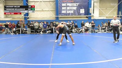 184 lbs Quarterfinal - Desmond McLaughlin, Castleton vs Zachary Miller, Johnson & Wales (ri)