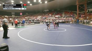 120 lbs 3rd Place Match - Amya Parker, Scott Community HS vs Brinlee Hartman, Wellsville HS