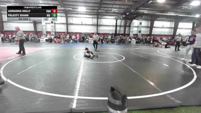 56 lbs Rr Rnd 2 - Adrianna Holly, Pennsburg vs Felicity Evans, Red Hill