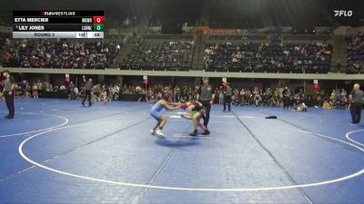 Round 2 - Lily Jones, La Crosse Area Wrestling (law) vs Etta Mercier, Summit Wrestling Academy