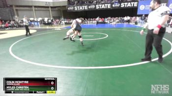 1A 144 lbs Semifinal - Colin McIntyre, Vashon Island vs Myles Christen, Lakeside (Nine Mile Falls)