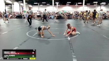 76 lbs Round 2 (6 Team) - Luca Sundo, OMP vs Brody Girch, Warhawks Wrestling