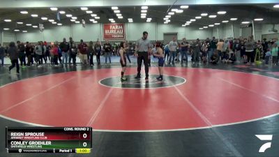 93 lbs Cons. Round 2 - Conley Groehler, Smithfield Wrestling vs Reign Sprouse, Amherst Wrestling Club