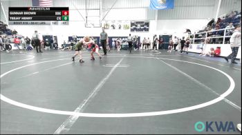 58-61 lbs Semifinal - Gunnar Brown, Duncan Demon Wrestling vs TeeJay Henry, Comanche Takedown Club