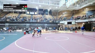 165 lbs Cons. Round 1 - De`Angelo Salinas, Schreiner Univsrity vs Blake Winsor, Unattached