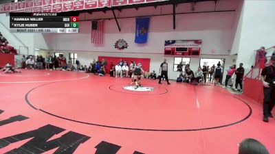 HS 135 lbs Semifinal - Hannah Miller, BRIDGE CREEK vs Kylie Huber, Garden City HS