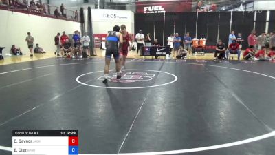 79 kg Consi Of 64 #1 - Connor Gaynor, Jackrabbit Wrestling Club vs Emanuel Diaz, Spar Wrestling Academy