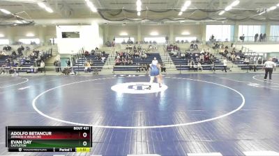 285 lbs Semifinal - Adolfo Betancur, Johnson & Wales (RI) vs Evan Day, Castleton