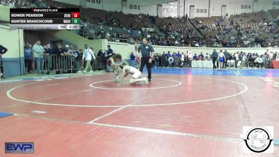 110 lbs Quarterfinal - Bowen Pearson, Scrap Yard Training vs Hunter Branchcomb, Wagoner