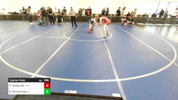 130 lbs Quarterfinal - Ethan Kasprzak, Kennebunk vs Sebastian Armstrong, Mayo Quanchi