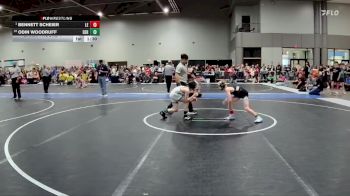 80 lbs Champ. Round 1 - Bennett Scheier, Lawrence Elite vs Odin Woodruff, Derby