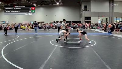 80 lbs Champ. Round 1 - Bennett Scheier, Lawrence Elite vs Odin Woodruff, Derby