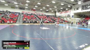 125 lbs Cons. Round 2 - Christian Lopez, Colorado School Of Mines vs Decker Milender, CSU-Pueblo
