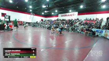 125 lbs Semifinal - Lilyana Balderas, Anaheim vs Millie Thompson, Rim Of The World