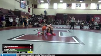 132 lbs Cons. Round 2 - Lawsin Sinnwell, Solon vs Ethan Traub, Clarion-Goldfield-Dows
