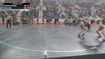85_B lbs Consi Of 16 #1 - Richard Hoover, Ringgold vs Ryan Cies, Owen J Roberts