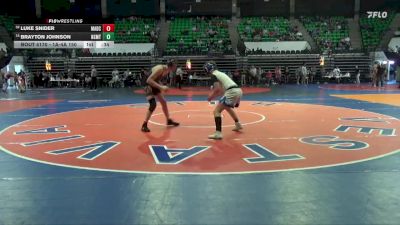 1A-4A 150 Cons. Round 2 - Brayton Johnson, North Sand Mountain vs Luke Snider, Madison County