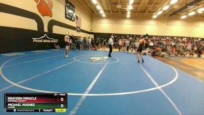 144A Round 2 - Brayden Miracle, Natrona County vs Michael Hughes, Laurel