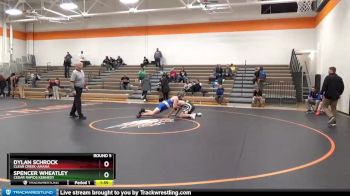 JV Boys-16 lbs Round 5 - Dylan Schrock, Clear Creek-Amana vs Spencer Wheatley, Cedar Rapids Kennedy