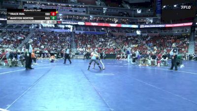 3A-106 lbs Champ. Round 2 - Trace Rial, Fort Dodge vs Mariyon Norton, Waterloo East