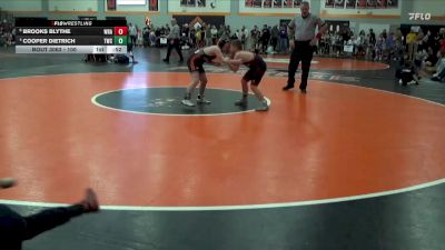 100 lbs Cons. Semi - Cooper Dietrich, Tiger Wrestling Club vs Brooks Blythe, Wrath