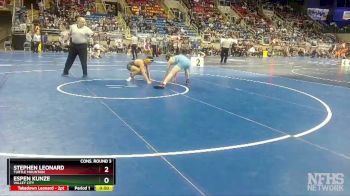 145 lbs Cons. Round 3 - Espen Kunze, Valley City vs Stephen Leonard, Turtle Mountain