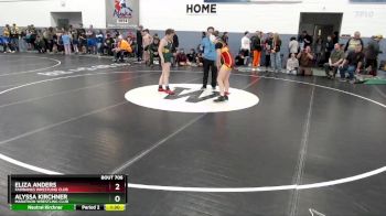 127 lbs Semifinal - Eliza Anders, Fairbanks Wrestling Club vs Alyssa Kirchner, Marathon Wrestling Club