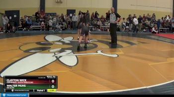 85 lbs Cons. Round 2 - Clayton Wick, Centennial Youth Wrestling vs Walter Muhs, MN Elite