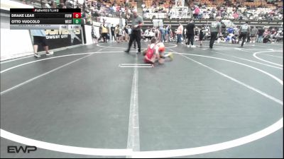 73 lbs Semifinal - Drake Lear, Fort Gibson Youth Wrestling vs Otto Vuocolo, Westside Grappling Club