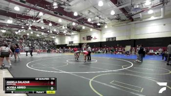 170 lbs Champ. Round 2 - Alyssa Abreo, Silverado vs Angela Salazar, Santa Ana