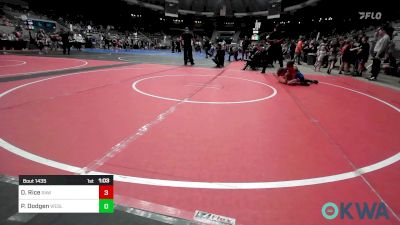 67 lbs Semifinal - Dayton Rice, Raw Wrestling Club vs Perry Dodgen, Wesley Wrestling Club