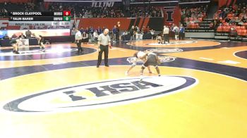2A 138 lbs Cons. Round 3 - Brock Claypool, Morris vs Talin Baker, Champaign (Central)
