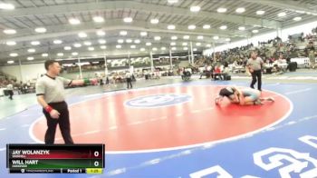 4-150 lbs Quarterfinal - Will Hart, Hanover vs Jay Wolanzyk, Warhill