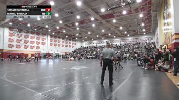 132 lbs Cons. Round 2 - Taylor Hatherill, Brecksville B vs Matteo Brienza, Revere