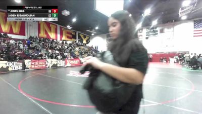 138 lbs Cons. Round 4 - Jaden Eisagholian, Calvary Chapel vs Aiden Hill, Bell Gardens