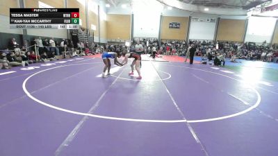 145 lbs Quarterfinal - Tessa Master, Watertown vs Kan-yah McCarthy, Fairfield Ludlowe