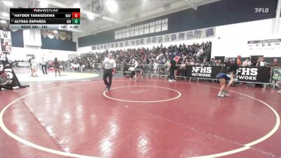 100 lbs Semifinal - Alyssa Esparza, University vs Hayden Yanagisawa, Mayfair