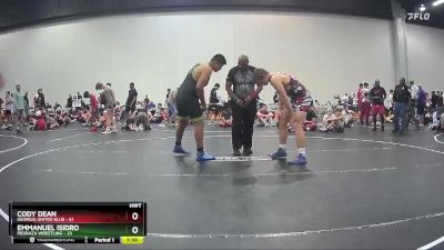 Round 6 (10 Team) - Cody Dean, Georgia United Blue vs Emmanuel Isidro, Pedraza Wrestling