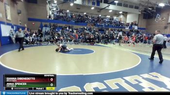 140lbs Semifinal - Gianna DiBenedetto, Bella Vista vs Anna Spencer, Fife (Girls)