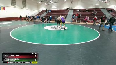 285 lbs Cons. Round 4 - Wyatt Panther, Natrona County vs Cooper Hurley, Campbell County