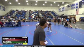 143 lbs Round 4 - Alyvia Jeha, Canyon High School vs Victoria Alvarez, Team Faith