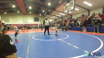 35 lbs Quarterfinal - Noah Tillison, Fort Gibson Youth Wrestling vs Viola Bethel, Bartlesville Wrestling Club