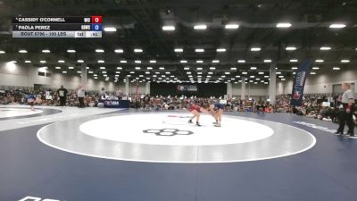 100 lbs 3rd Place Match - Cassidy O'Connell, Weigh In Club vs Paola Perez, Golden Bears Wrestling Club