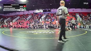 138 lbs Semifinals (8 Team) - Calvin Martz, Davison HS vs Jackson Johnson, Brighton HS