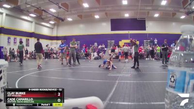 52 lbs Quarterfinal - Clay Burke, Not Attached vs Cade Camarillo, Eastside Youth Wrestling