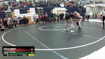 120 lbs. Cons. Round 4 - Kayla Hobday, Ft. Zumwalt North vs Emma Taylor, DeSoto